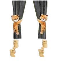 Teddy Curtain holders ( 2pc )